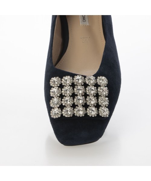 アシンメトリービジューフラットパンプス 