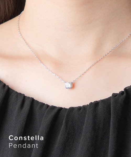 swarovski(スワロフスキー)/スワロフスキー swarovski 5636706 ネックレス Constella レディース アクセサリー コンステラ ペンダント ラウンドカット ホワイト /img01