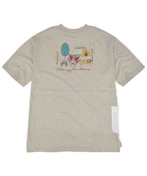 Sanrio characters(サンリオキャラクターズ)/クロミ ビッグシルエット Tシャツ 半袖 ポケット付 B－オフホワイトxLパープル LL/img06