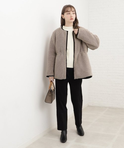 Couture Brooch(クチュールブローチ)/【大人女子のためのカジュアルアウター】機能中綿リバーシブルジャケット/img21