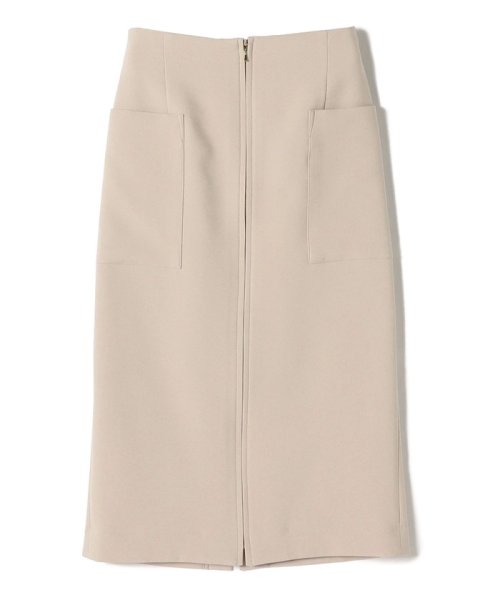〈手洗い可能〉フロント ジップ サイド ポケット タイト スカート ◇ 