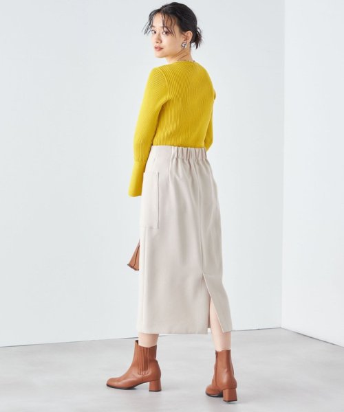 〈手洗い可能〉フロント ジップ サイド ポケット タイト スカート ◇ 