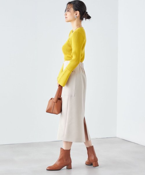 〈手洗い可能〉フロント ジップ サイド ポケット タイト スカート ◇ 