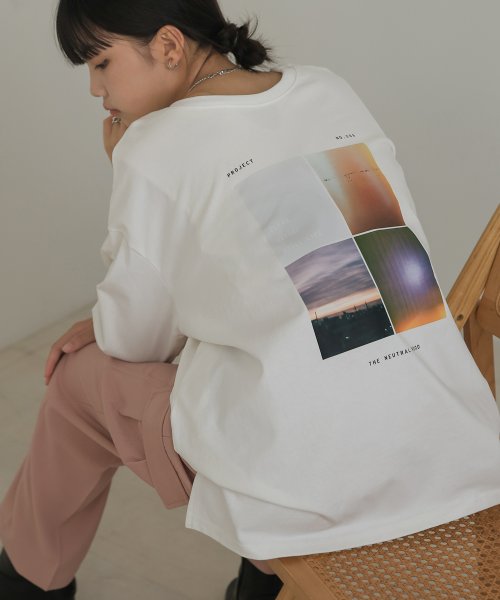 Bab(バブ)/ユニセックス前後2WAYフォトプリントTシャツ/img01