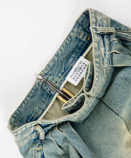 メゾン マルジェラ MAISON MARGIELA SI0MA0006 S30561 スカート レディース ボトムス デニムスカート ギャザー コットン プリー メゾン ボトムス コットン