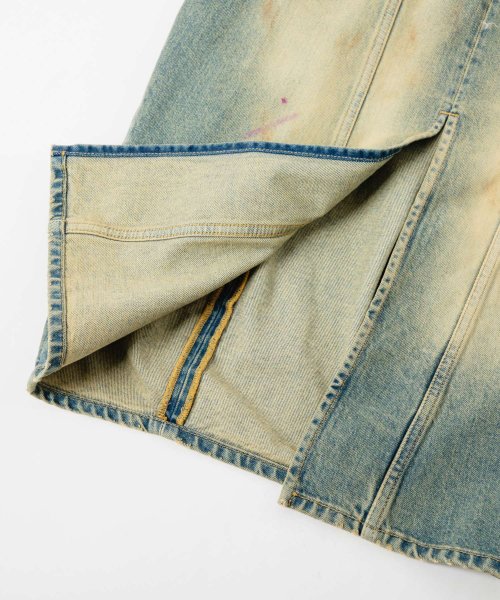 メゾン マルジェラ MAISON MARGIELA SI0MA0006 S30561 スカート レディース ボトムス デニムスカート ギャザー コットン プリー メゾン ボトムス コットン