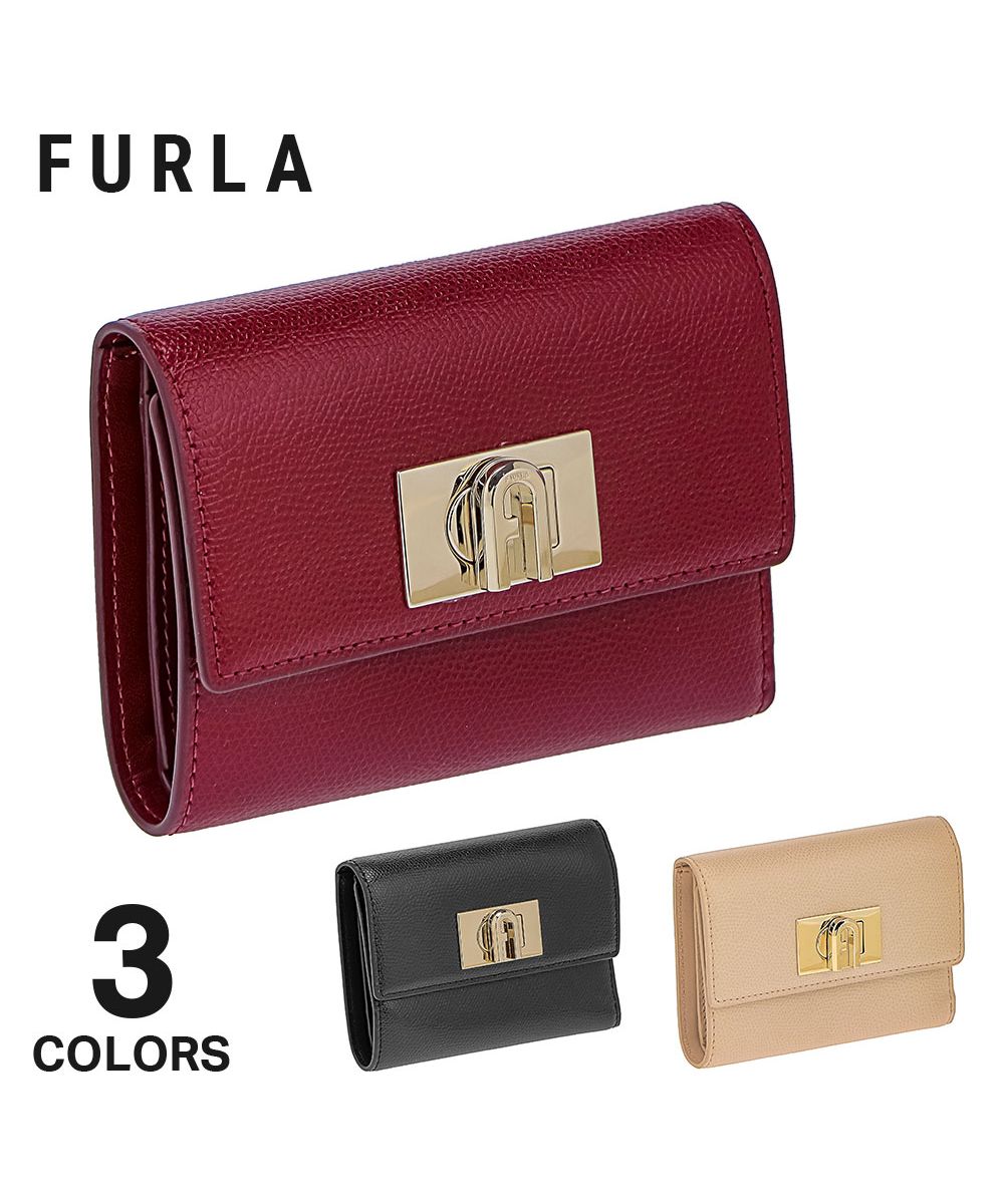 FURLA ミニ　黒　財布