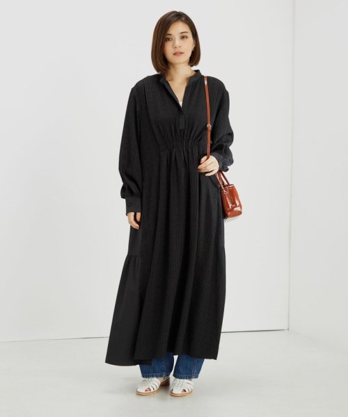 〈手洗い可能〉異素材コンビ ジャカード ワンピース ◇ ワンピース I1267114139(9738円)