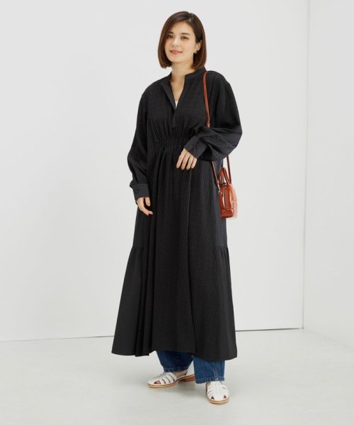 〈手洗い可能〉異素材コンビ ジャカード ワンピース ◇ ワンピース I1267114139(9738円)