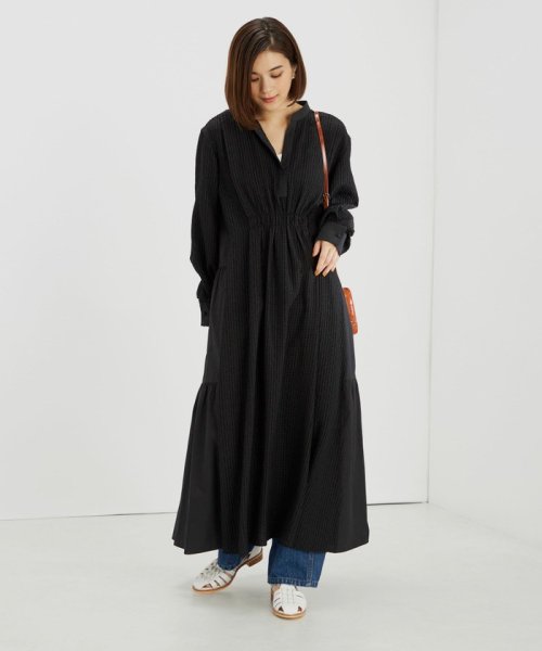 〈手洗い可能〉異素材コンビ ジャカード ワンピース ◇ ワンピース I1267114139(9738円)