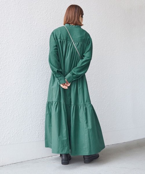 〈手洗い可能〉異素材コンビ ジャカード ワンピース ◇ ワンピース I1267114139(9738円)