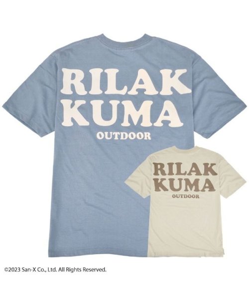 RIRAKKUMA(リラックマ)/リラックマ サンエックス Tシャツ 半袖 トップス ドロップショルダー プリント San－X/img01