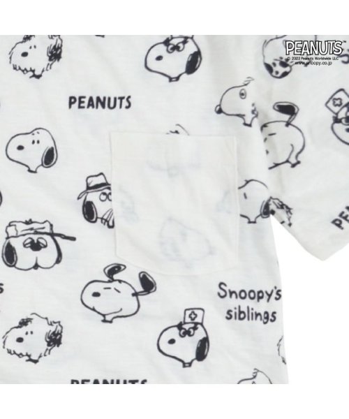  PEANUTS( ピーナッツ)/スヌーピー Tシャツ メンズ 半袖 プリントポケット付き/img02
