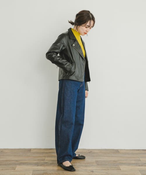 ITEMS URBANRESEARCH(アイテムズ アーバンリサーチ（レディース）)/ラムレザーダブルライダースジャケット/img06