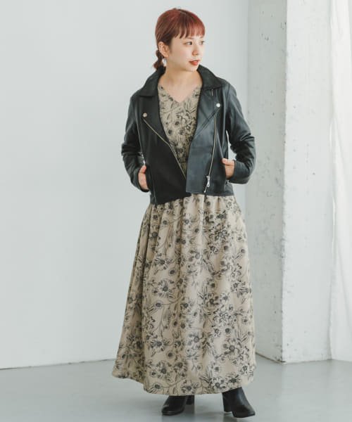 ITEMS URBANRESEARCH(アイテムズ アーバンリサーチ（レディース）)/ラムレザーダブルライダースジャケット/img11