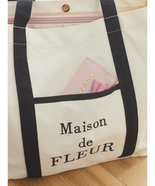 Maison de FLEUR(メゾンドフルール)/EC限定リボンハンドルマルチポケットトートバッグ/img09