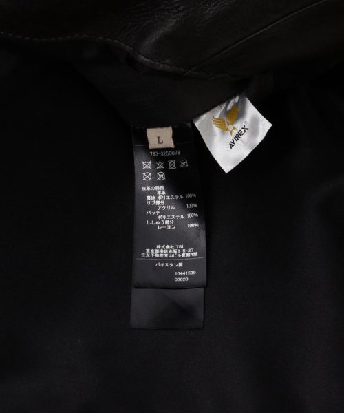 AVIREX(AVIREX)/《COLLECTION》AGED LEATHER TYPE MA－1 JACKET WEST POI/img09