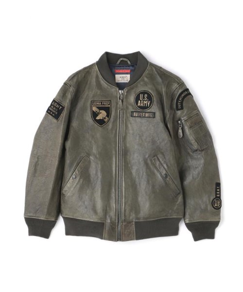 《COLLECTION》AGED LEATHER TYPE MA－1 JACKET WEST POI COLLECTION WEST