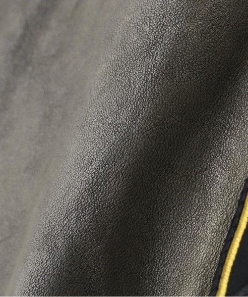 《COLLECTION》AGED LEATHER TYPE MA－1 JACKET WEST POI COLLECTION WEST