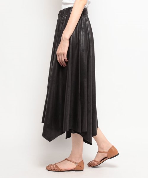 イレギュラーヘムフレアースカート 