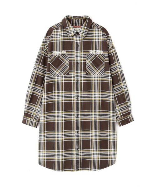 AVIREX(AVIREX)/《COLLECTION》L/S COMBI PATTERN CHECK SHIRT ONEPIECE/img04