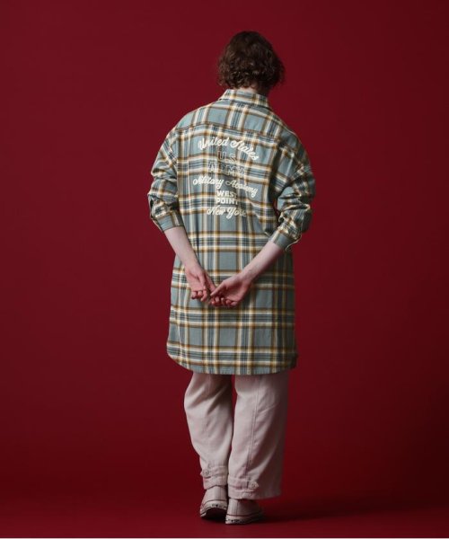 AVIREX(AVIREX)/《COLLECTION》L/S COMBI PATTERN CHECK SHIRT ONEPIECE/img09