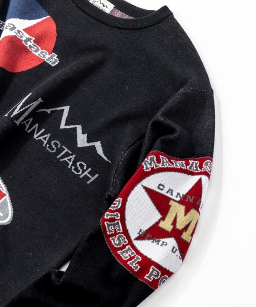 MANASTASH(マナスタッシュ)/MANASTASH/MULTI CLASSIC LOGO CREWNECK KNIT/img05