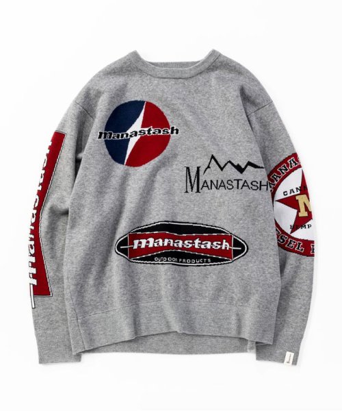 MANASTASH(マナスタッシュ)/MANASTASH/MULTI CLASSIC LOGO CREWNECK KNIT/img16