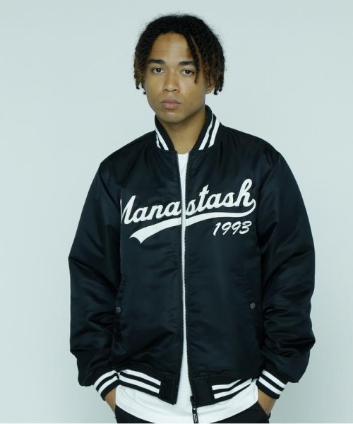 MANASTASH(マナスタッシュ)/MANASTASH/REVERSIBLE NYLON VARSITY JACKET/img01