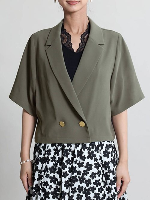 ハーフスリーブテーラードジャケット 