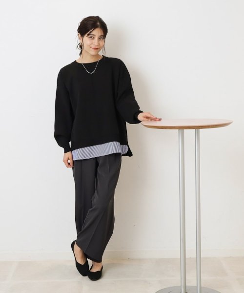 気軽にさらりと着たい スポンディッシュ 裾レイヤード風ニット 人気・おすすめ｜安定人気・収納便利におすすめ 丁寧対応 配送追跡可 最短翌日到着可能