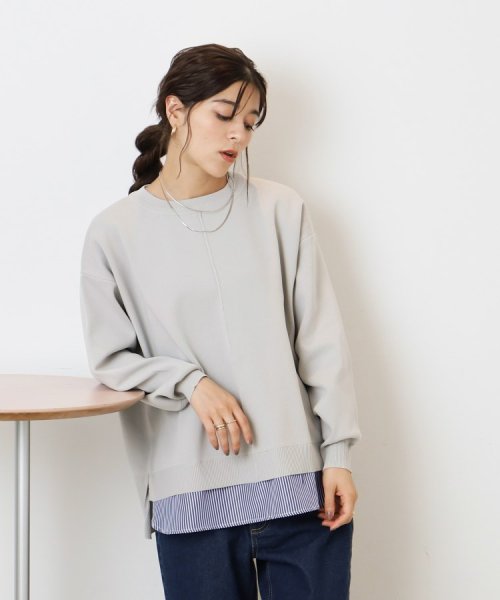 気軽にさらりと着たい スポンディッシュ 裾レイヤード風ニット 人気・おすすめ｜安定人気・収納便利におすすめ 丁寧対応 配送追跡可 最短翌日到着可能