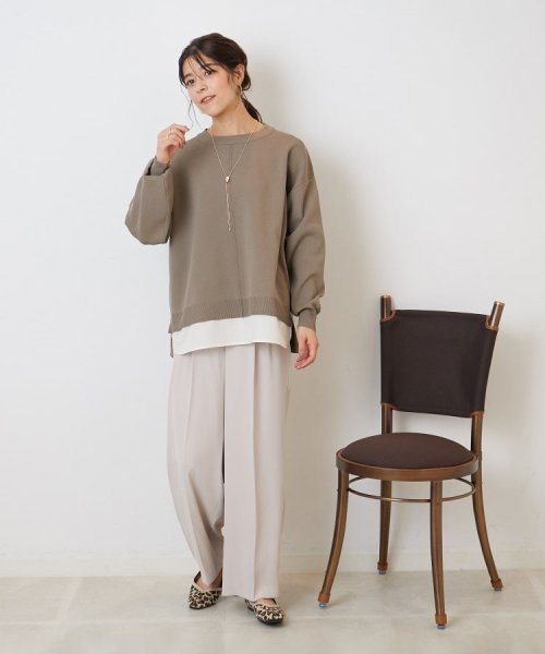 気軽にさらりと着たい スポンディッシュ 裾レイヤード風ニット 人気・おすすめ｜安定人気・収納便利におすすめ 丁寧対応 配送追跡可 最短翌日到着可能