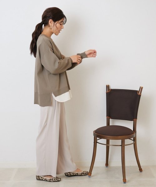 気軽にさらりと着たい スポンディッシュ 裾レイヤード風ニット 人気・おすすめ｜安定人気・収納便利におすすめ 丁寧対応 配送追跡可 最短翌日到着可能