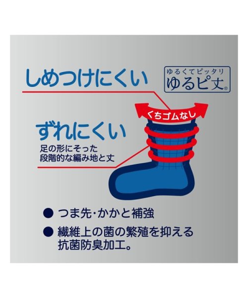 fukuske(フクスケ)/靴下 メンズ FUKURASHI (フクラシ) 表糸綿100％ リブ クルー丈  37752w<br>紳士 男性  フクスケ fukuske<br>福助 公式/img04