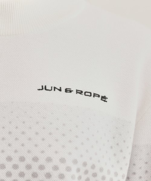 JUN and ROPE(ジュン＆ロペ)/ドットグラディエント柄長袖モックニットプルオーバー/img13