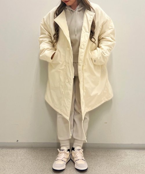 オーバーサイズミリタリーコート 