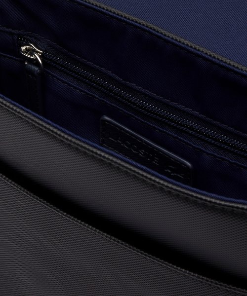 メンズクラシック スリムフラップサッチェルバッグ 