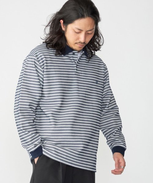 SHIPS MEN(シップス　メン)/*SHIPS: ワンポイント ロゴ バーズアイ ロングスリーブ ポロシャツ/img20