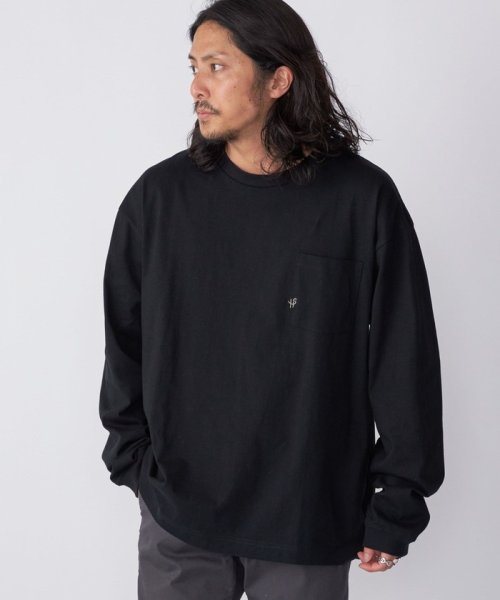 SHIPS MEN(シップス　メン)/*SHIPS:〈汗染み防止加工〉ワンポイント ロゴ ビッグシルエット ヘビーウェイト Tシャツ(ロンT)/img36