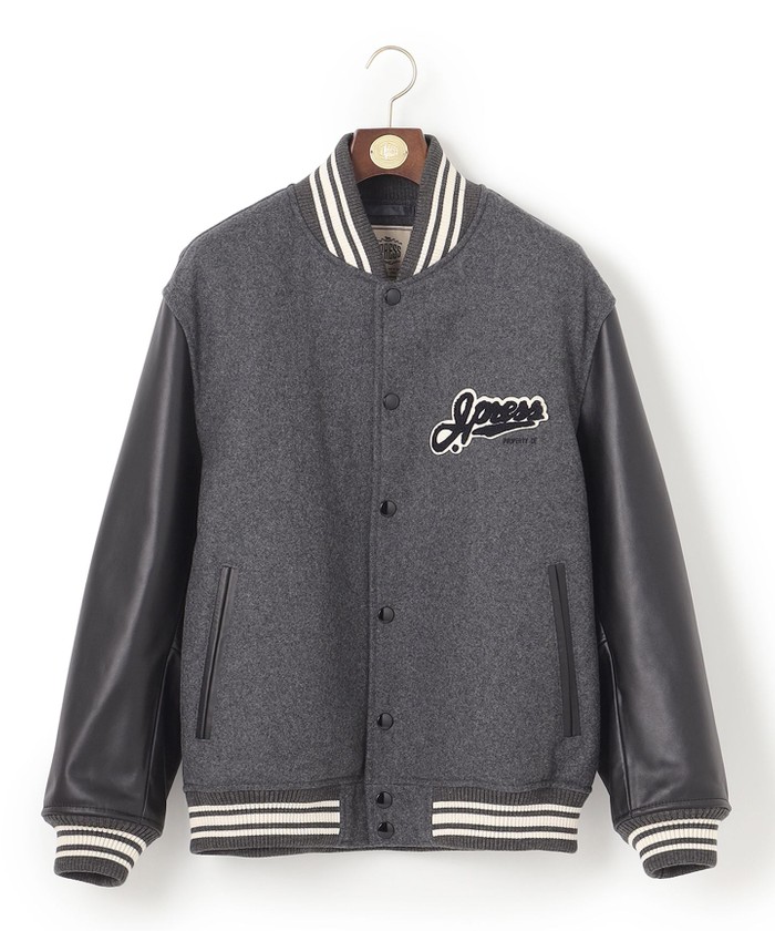 メルトン カウレザー スタジャン(505504889)|HANKYU MEN'S メルトン カウレザー スタジャン(505504889)|HANKYU MEN'S