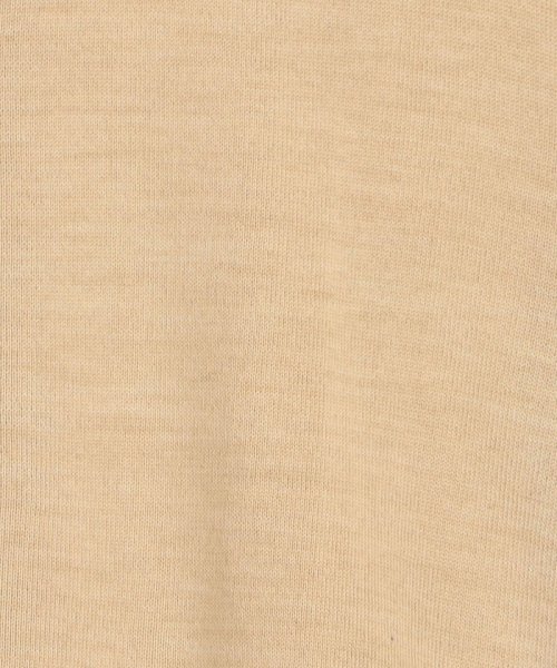 スーパーエクストラファインウール クルーネックカーディガン 