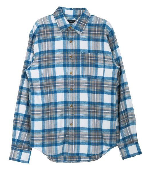 JIGGYS SHOP(ジギーズショップ)/コットンネルチェックシャツ / チェックシャツ メンズ ネルシャツ シャツ 長袖シャツ ペアルック カップル/img32