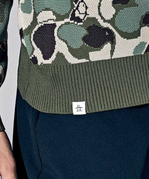Munsingwear(マンシングウェア)/【ENVOY｜3Colors Penguin logo】ゴルフコースカモフラジャカードセーター【アウトレット】/img07