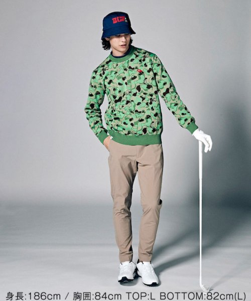 Munsingwear(マンシングウェア)/【ENVOY｜3Colors Penguin logo】ゴルフコースカモフラジャカードセーター【アウトレット】/img11