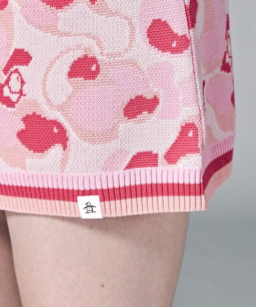 Munsingwear(マンシングウェア)/【セットアップ対応商品】【ENVOY｜3Colors Penguin logo】ゴルフコースカモフラジャカードニットスカート【アウトレット】/img05