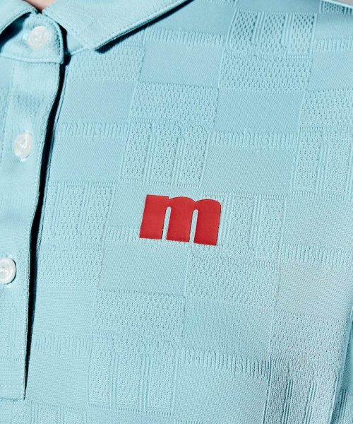 Munsingwear(マンシングウェア)/【ENVOY】SUNSCREENチェッカーフラッグmロゴジャカード半袖ワンピース【アウトレット】/img06