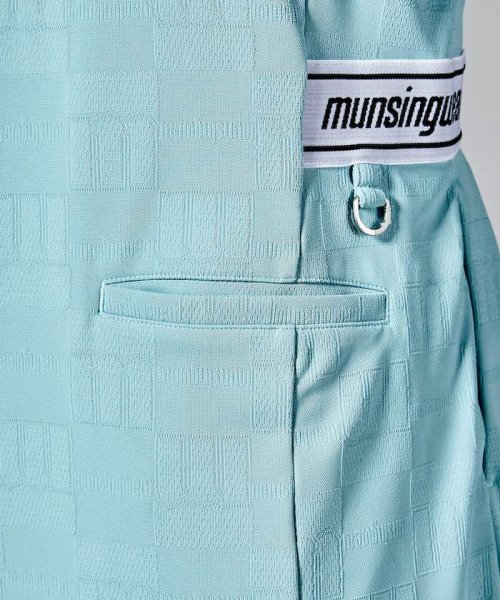Munsingwear(マンシングウェア)/【ENVOY】SUNSCREENチェッカーフラッグmロゴジャカード半袖ワンピース【アウトレット】/img11