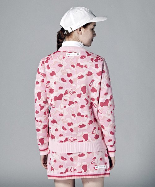 Munsingwear(マンシングウェア)/【セットアップ対応商品】【ENVOY｜3Colors Penguin logo】ゴルフコースカモフラジャカードセーター【アウトレット】/img09