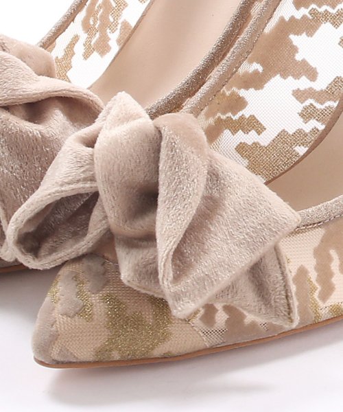 リボンモチーフチュールパンプス リボンモチーフチュールパンプス リボンモチーフチュールパンプス A1651721455 (12540円)